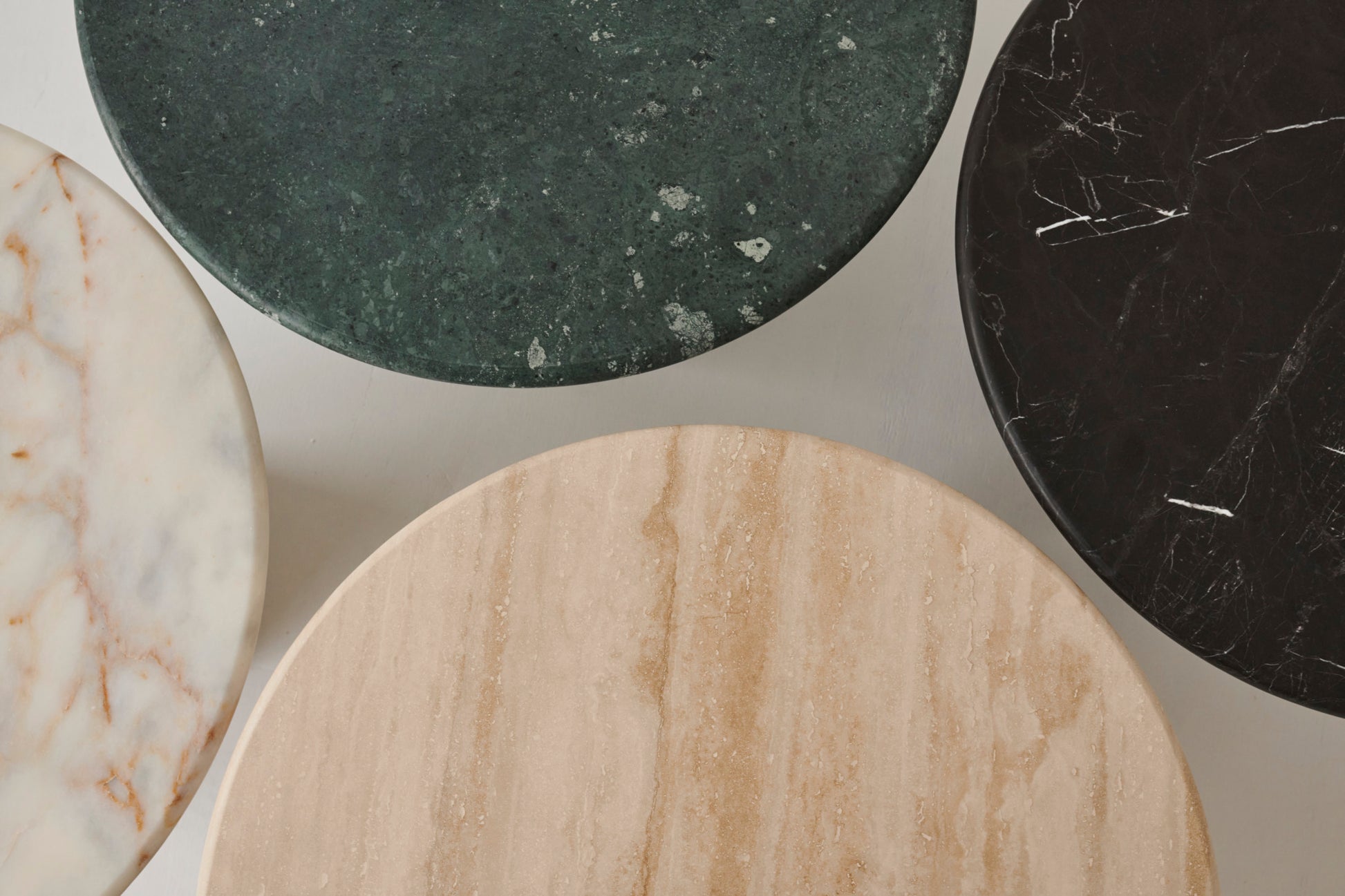Amarante LOU coffee table by My Store with a sleek wooden finish and modern design, measuring 60 cm in diameter.