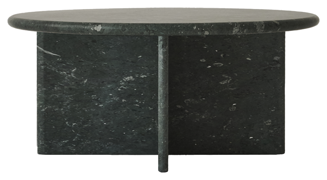 My Store LOU coffee table in India Green with a sleek, modern design and wooden finish, ideal for living room decor.