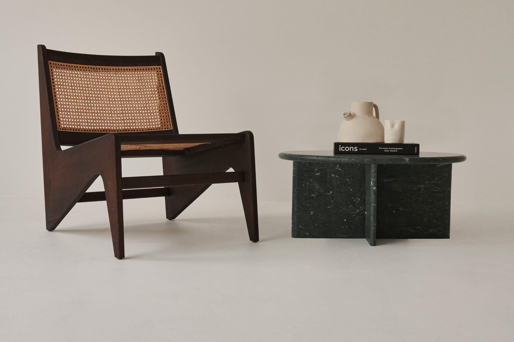 India Green LOU coffee table by My Store, showcasing a sleek rectangular design with a vibrant green finish.