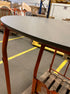 Flow round dining table in Ash White oak with slightly worn edges and minor scratches, 140cm diameter, from My Store.