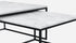 Square marble coffee table set in Bianco Carrara white with glossy finish, featuring two modern, elegant tables for living rooms.
