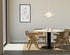 Round oak dining table by My Store with ash white finish and a central leg, ideal for contemporary dining spaces.