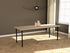 Rectangular oak dining table with ash white finish and four-legged frame, ideal for modern dining rooms.
