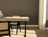 Rectangular oak dining table with ash white finish and U-frame design, perfect for contemporary dining spaces.