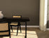Rectangular smoked oak dining table with U-frame design, measuring 140x80 cm, by My Store.