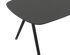 Celio Oak Dining Table in charcoal with V-frame design, made of wood, showing a sleek, modern dining table with sturdy legs.