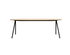Natural oak Celio dining table with V-frame design, 160 cm length, sturdy wood construction for modern dining rooms.