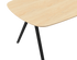 Celio Oak Dining Table in natural finish with V-frame design, showcasing a sturdy wooden table for dining room decor.