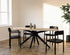 Oval Oak Dining Table with Ash White finish and arched frame, showcasing smooth wooden surface and elegant design.