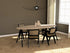 Oval oak dining table with ash white finish and V-frame design, showcasing the smooth tabletop and sturdy legs.