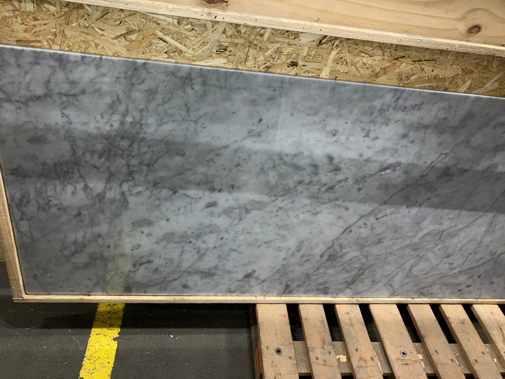 Rectangular Marble Dining Table – Bianco Carrara White (4 legged) (Outlet: 240x80)