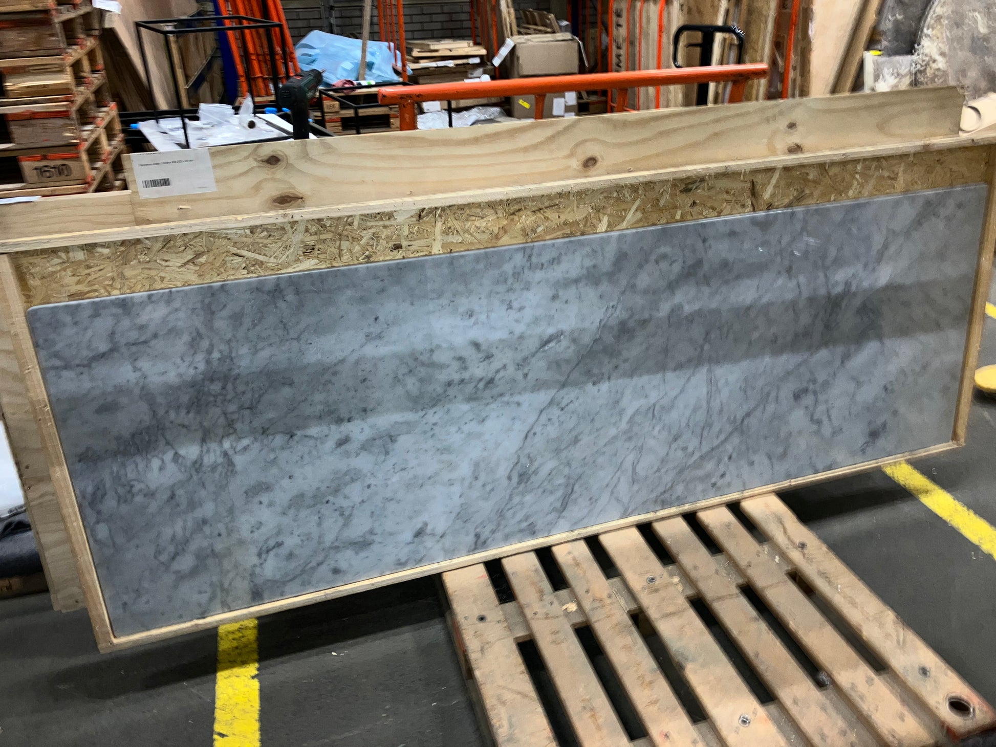 Rectangular Marble Dining Table – Bianco Carrara White (4 legged) (Outlet: 240x80)