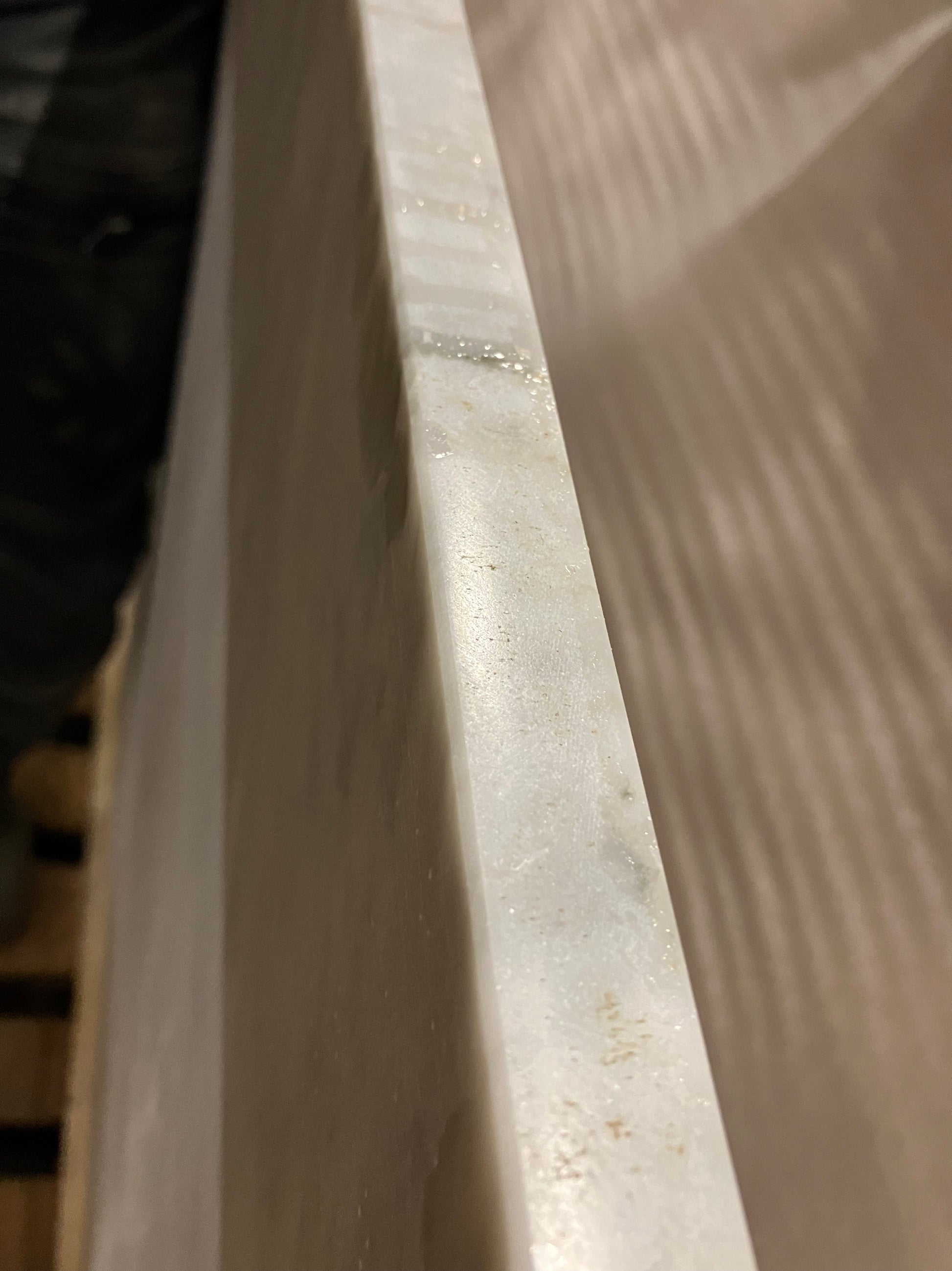 Rectangular Marble Dining Table – Bianco Carrara White (4 legged) (Outlet 200 x 100)