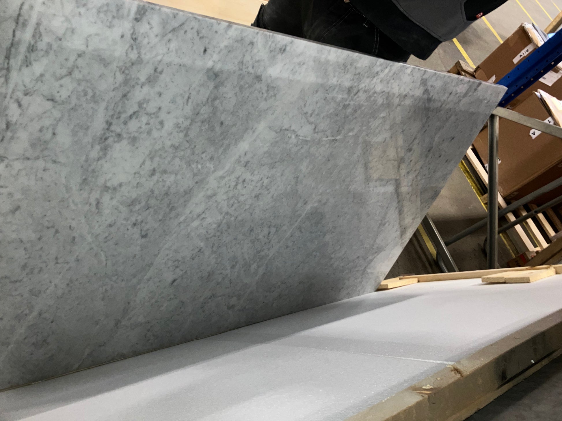 Rectangular Marble Dining Table – Bianco Carrara White (4 legged) (Outlet 160x90)