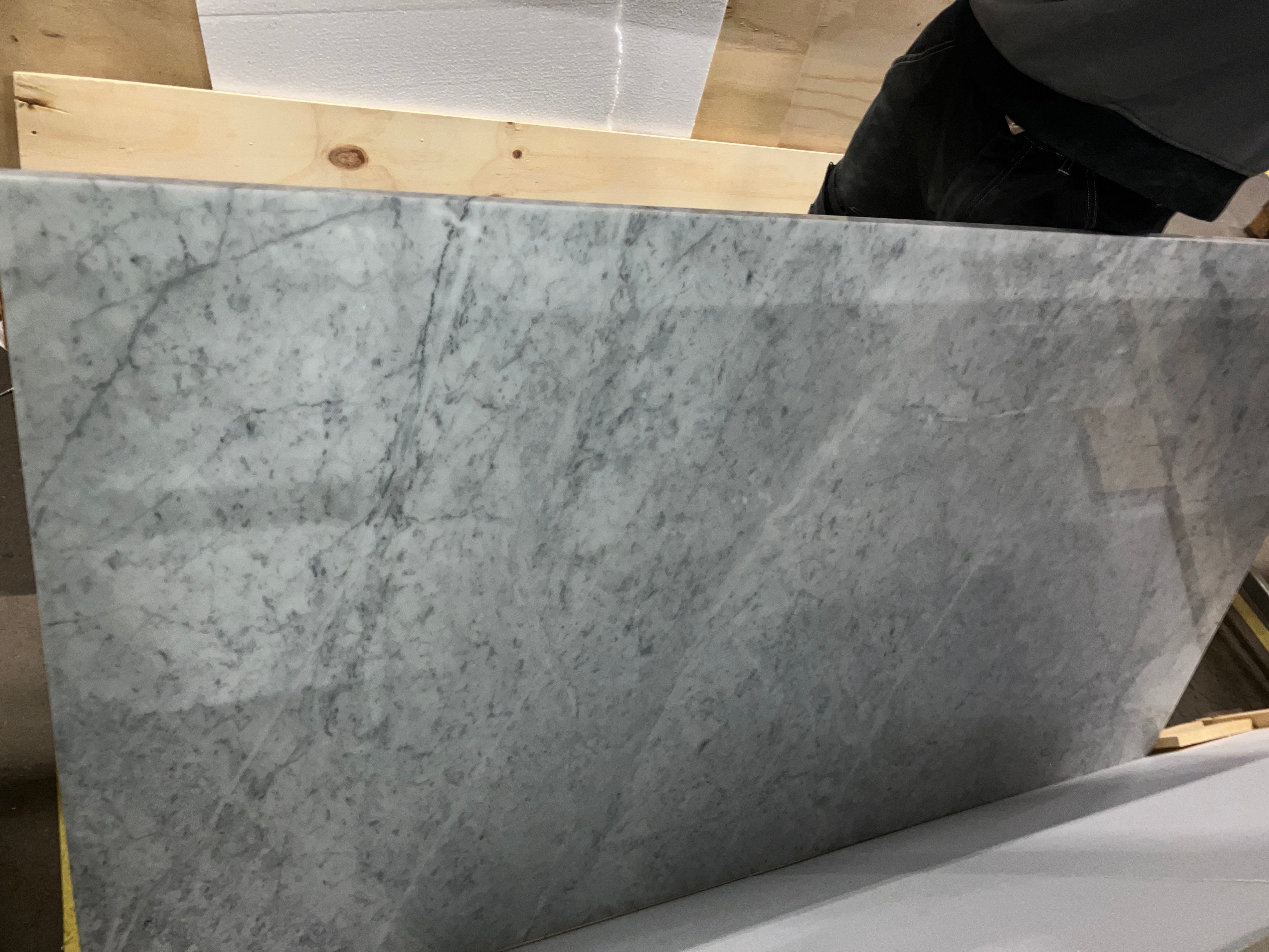 Rectangular Marble Dining Table – Bianco Carrara White (4 legged) (Outlet 160x90)