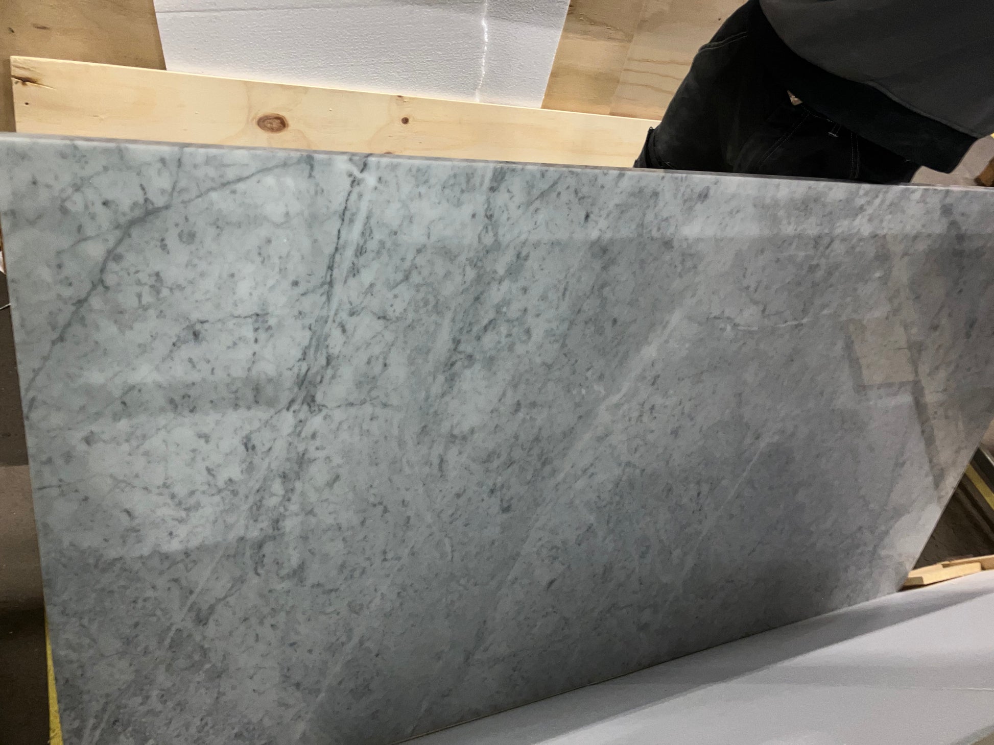 Rectangular Marble Dining Table – Bianco Carrara White (4 legged) (Outlet 160x90)