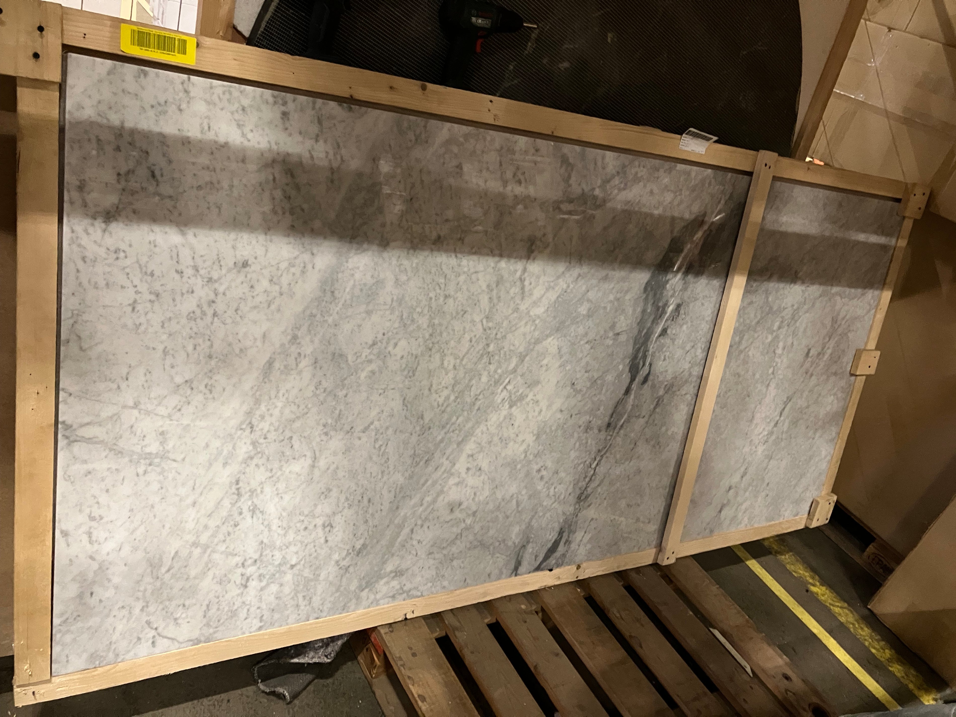 Rectangular Marble Dining Table – Bianco Carrara White (4 legged) (Outlet 220x100)