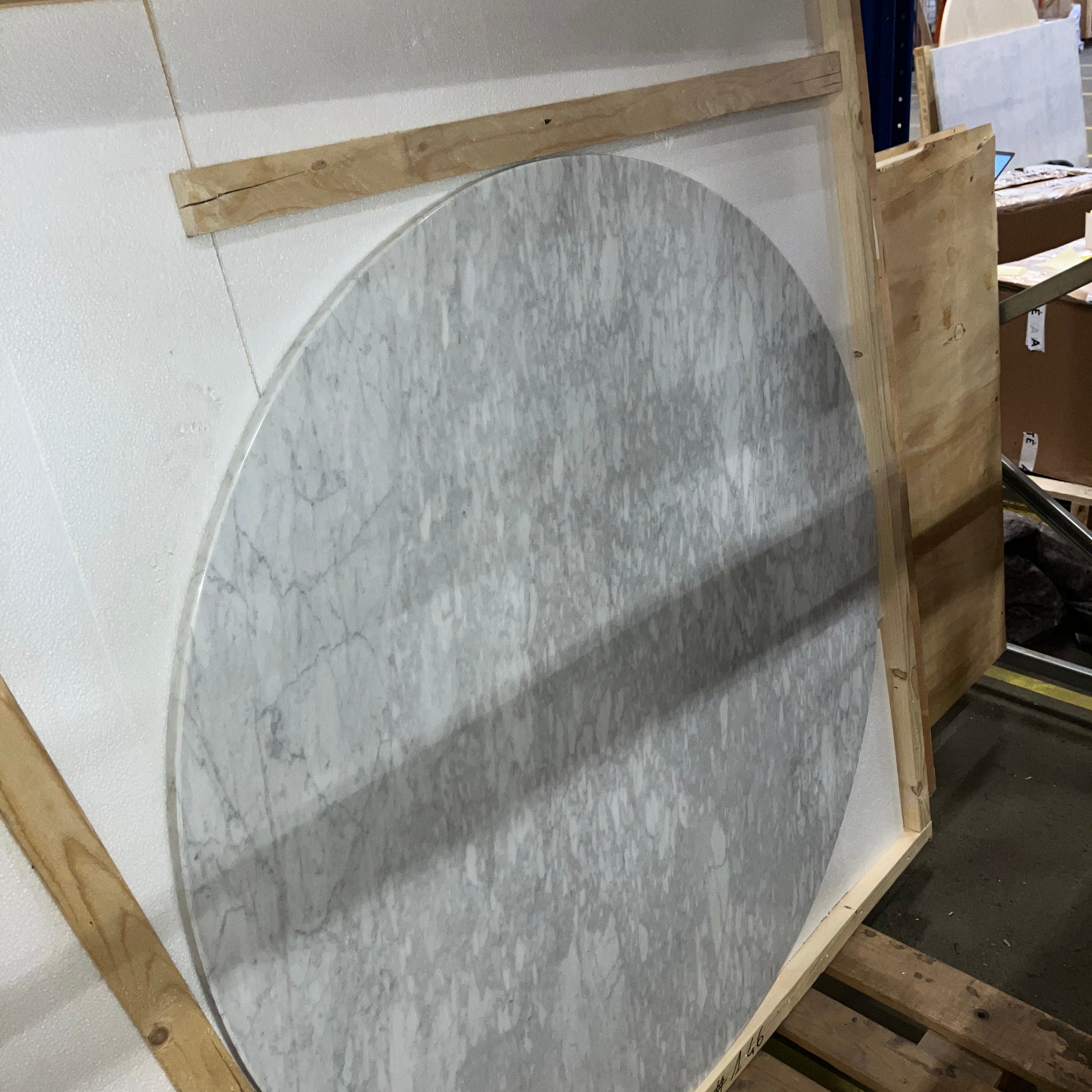 KIYO round dining table – Bianco Carrara white marble (Outlet Ø 120 cm)