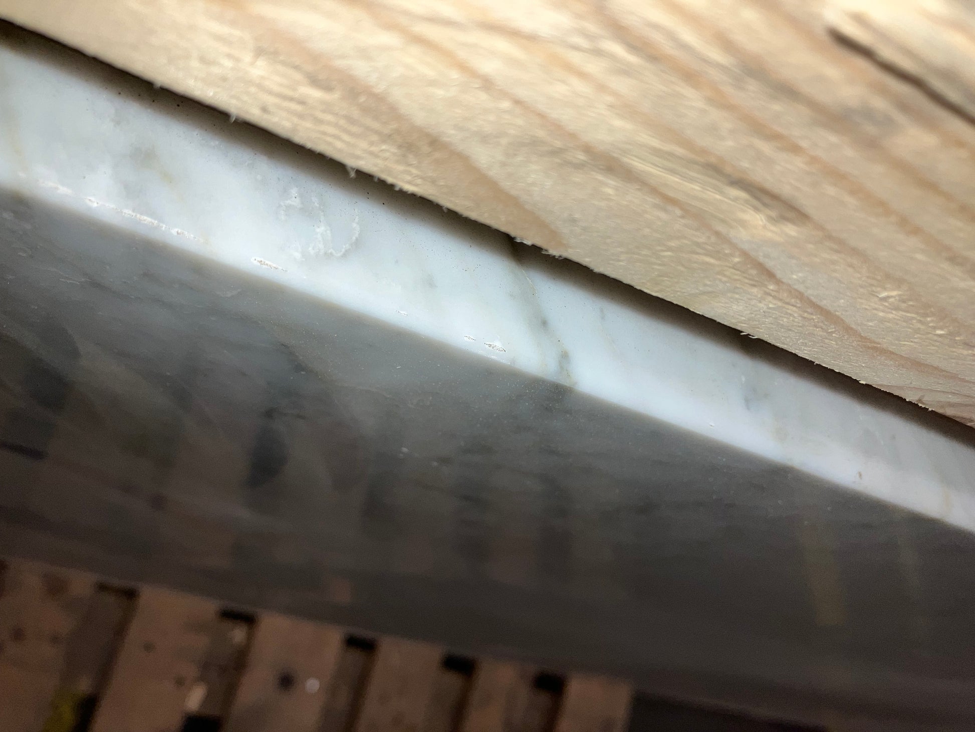 Rectangular Marble Dining Table – Bianco Carrara White (4 legged) (Outlet 160×90)