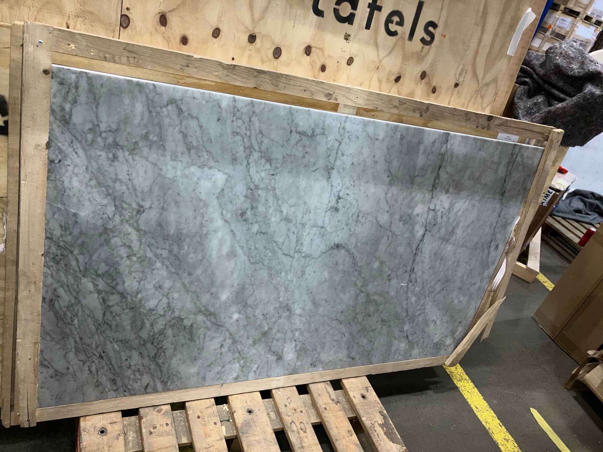 Rectangular Marble Dining Table – Bianco Carrara White (4 legged) (Outlet 160×90)