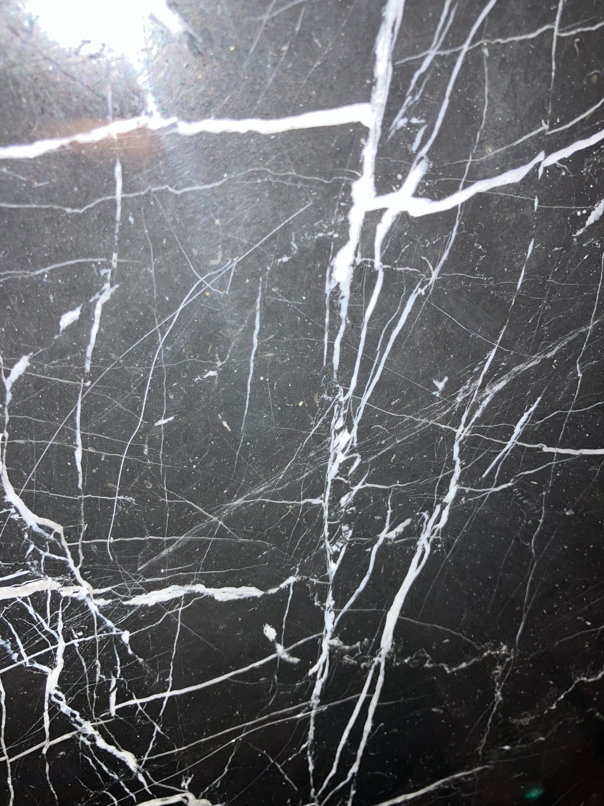 KIYO round dining table – Nero Marquina black marble (Outlet Ø 150 cm)