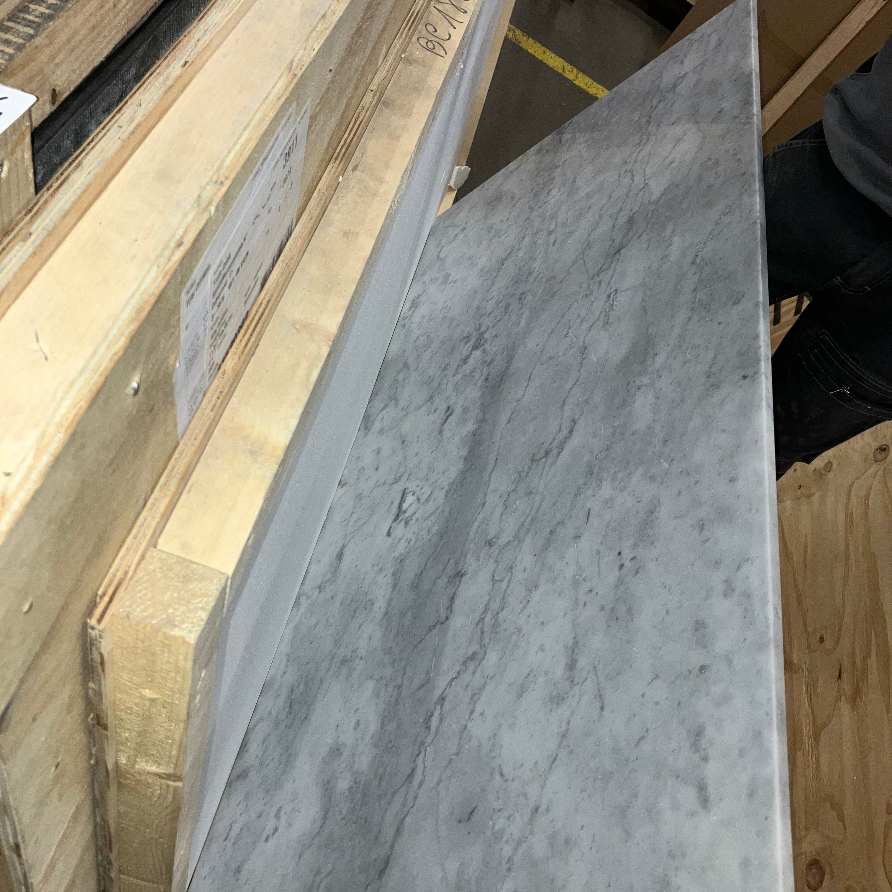 Rectangular Marble Dining Table – Bianco Carrara White (4 legged) (Outlet 160×80 #46)