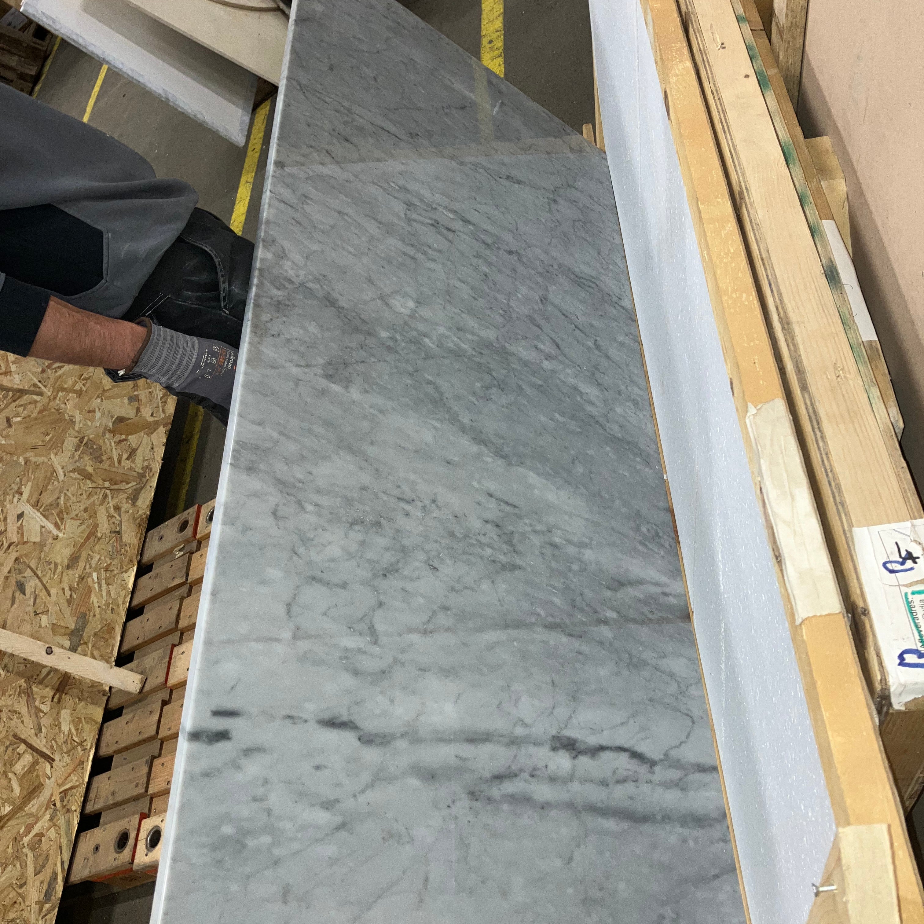 Rectangular Marble Dining Table – Bianco Carrara White (4 legged) (Outlet 180×80)