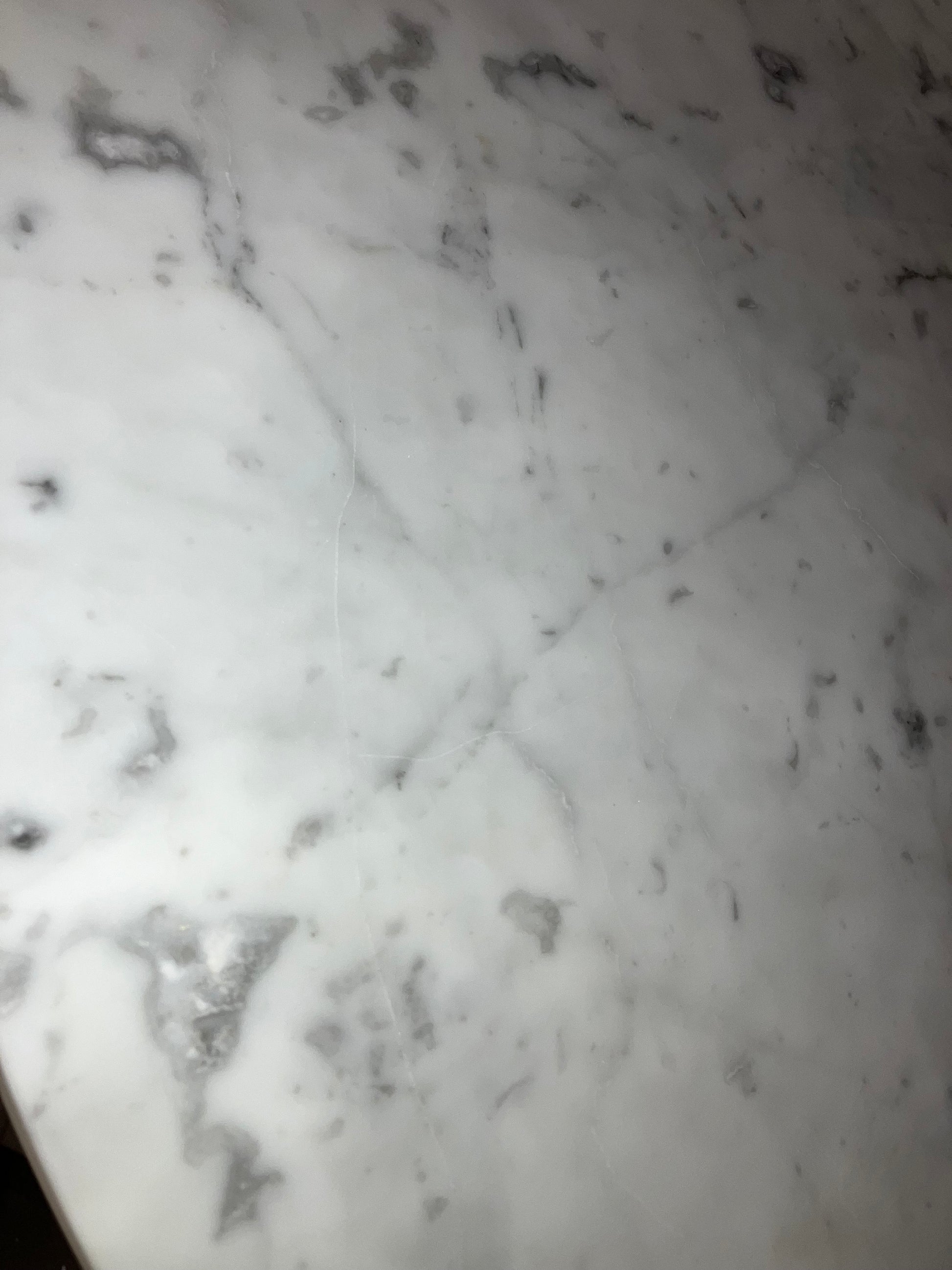 Round Marble Coffee Table – Bianco Carrara white (Outlet Ø 80)