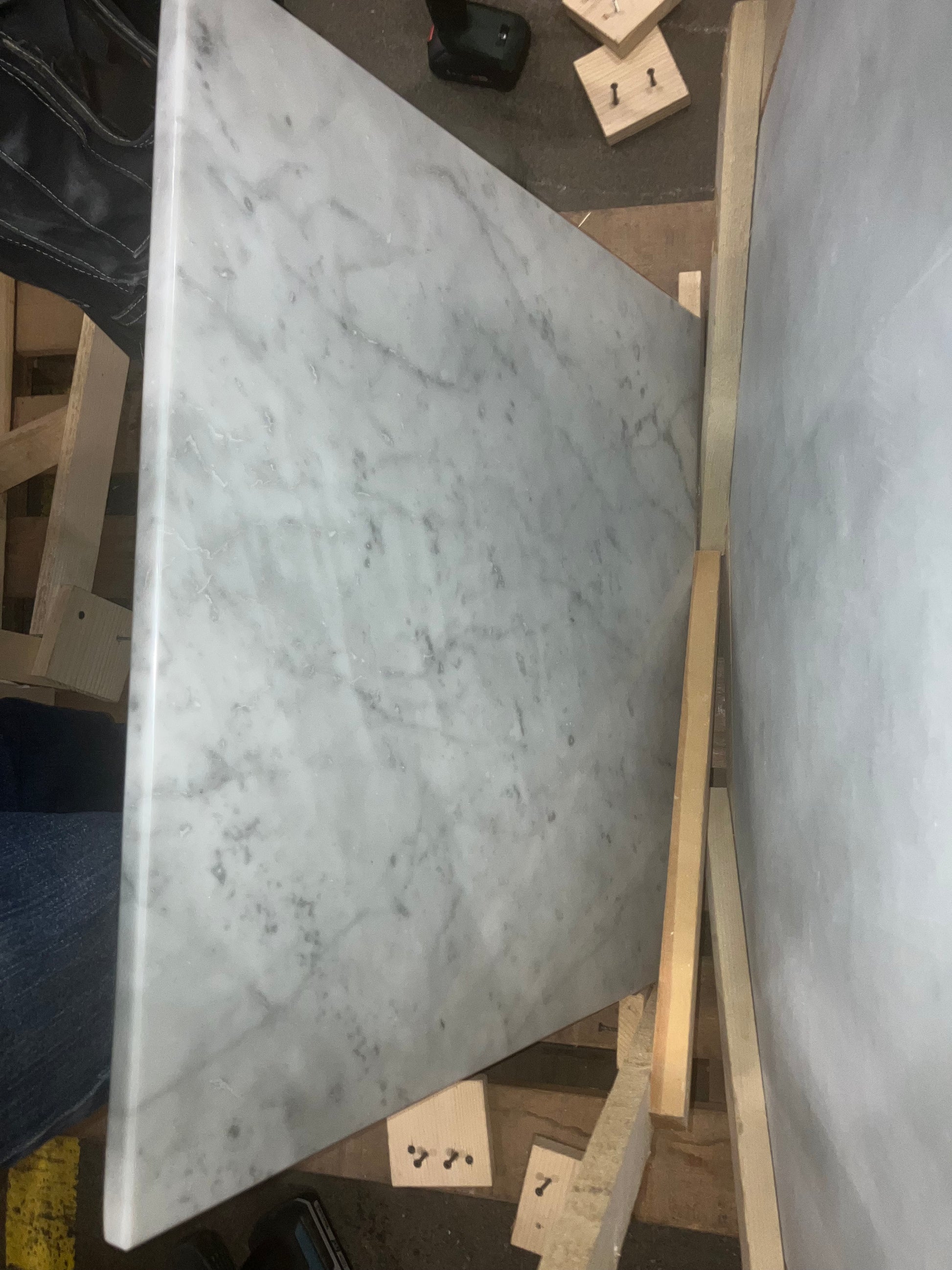 Square Marble Coffee Table – Bianco Carrara white (Outlet 60×60)