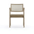 pierre jeanneret rotan eetkamerstoel blank