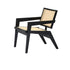pierre jeanneret rotan loungestoel zwart